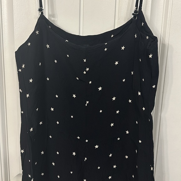 Reformation Lindsay Mini Dress in Satellite Size 0 Black White Stars - Picture 9 of 11
